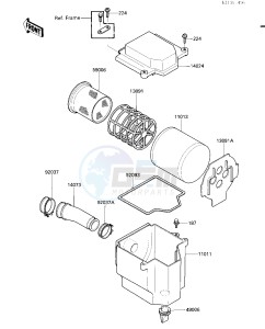 KLT 185 A [KLT185] (A1-A2) [KLT185] drawing AIR CLEANER