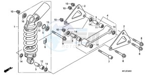 CBR1000RR9 Europe Direct - (ED / MME) drawing REAR CUSHION