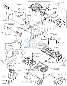 JET SKI ULTRA 310LX JT1500MJF EU drawing Fuel Injection