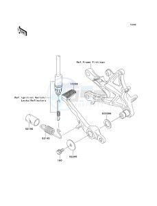 ZX 1000 D [NINJA ZX-10R] (D6F-D7FA) D6F drawing BRAKE PEDAL_TORQUE LINK