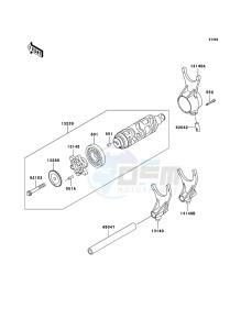 VN1600 CLASSIC VN1600A6F GB XX (EU ME A(FRICA) drawing Gear Change Drum/Shift Fork(s)