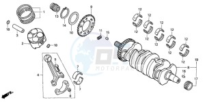 CBR600F drawing CRANKSHAFT/PISTON