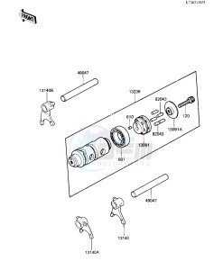 KD 80 M [KD80] (M8) [KD80] drawing GEAR CHANGE DRUM & FORKS