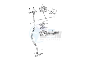 XV VIRAGO 535 drawing FRONT MASTER CYLINDER (UP HANDLE)