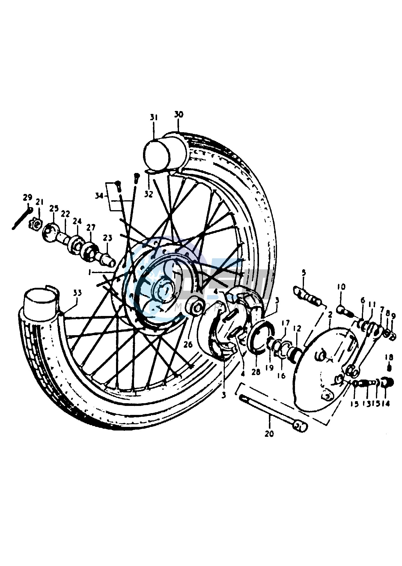 FRONT WHEEL (A100-4,K,L,M)