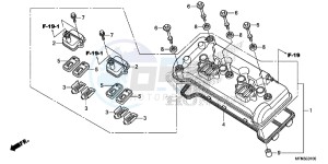 CB1000RAD CB1000R ABS E drawing CYLINDER HEAD COVER