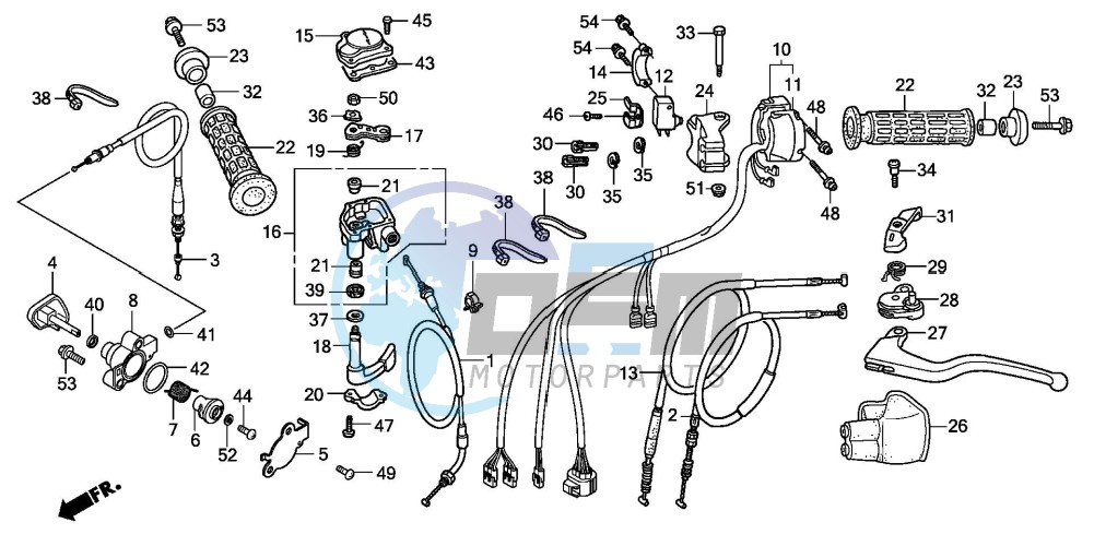 HANDLE LEVER/SWITCH/CABLE (TRX300EX'07,'08)