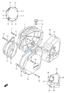 GSF1200 (E2) Bandit drawing CRANKCASE COVER