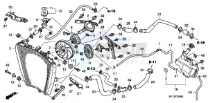 CBR1000RRB drawing RADIATOR