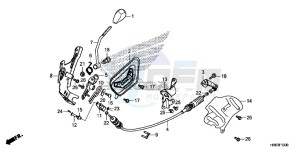 TRX500FA6H Europe Direct - (ED) drawing SELECT LEVER