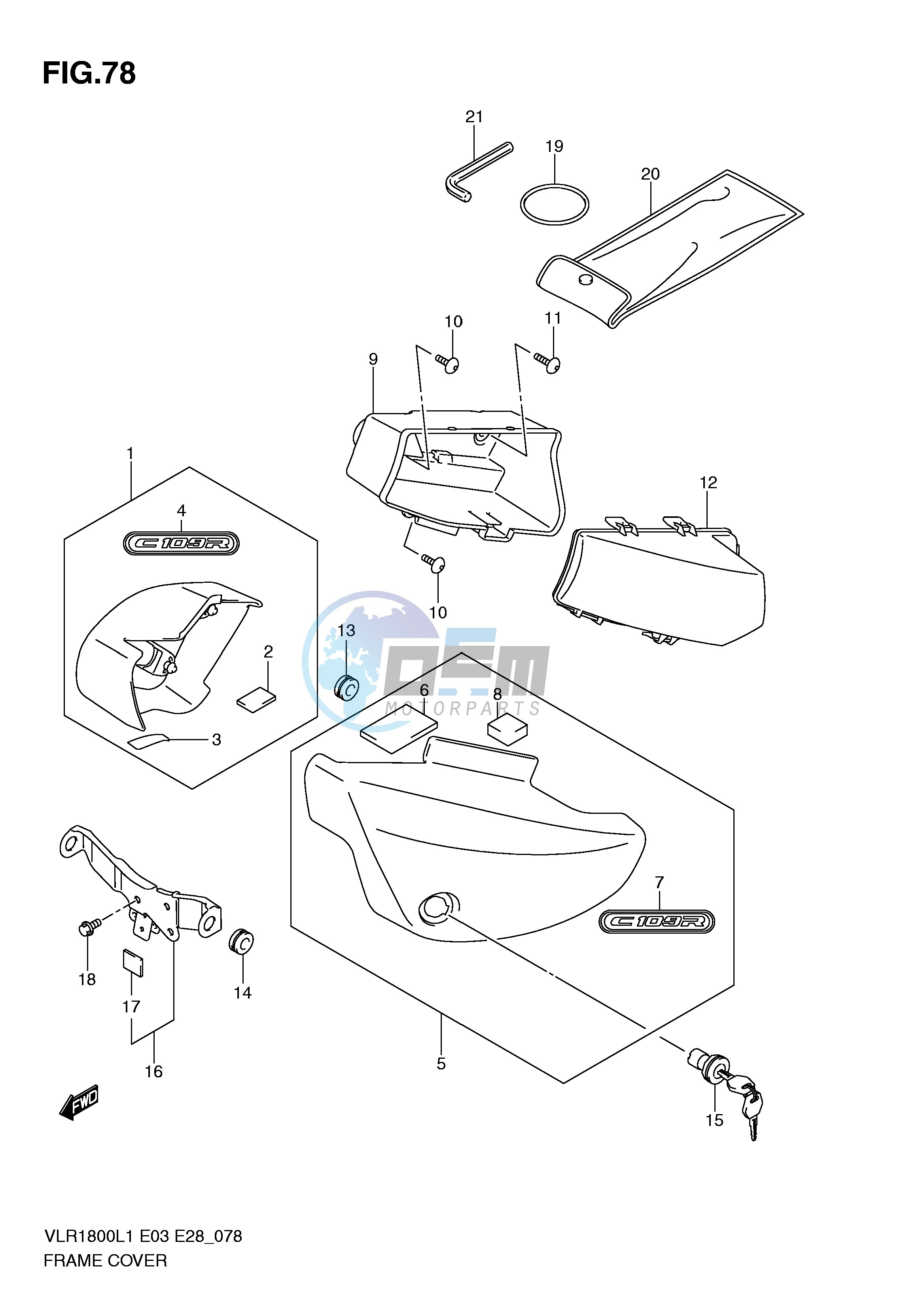 FRAME COVER (VLR1800L1 E33)