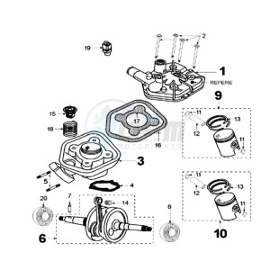 FIGHT LRIX drawing CRANKSHAFT AND CYLINDER IAE