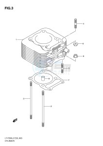 LT-F250 (E33) drawing CYLINDER