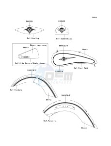 VN 2000 F [VULCAN 2000 CLASSIC LT] (6F-7F) F6F drawing DECALS-- EBONY- --- F6F- -