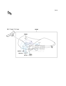 Z750S ZR750-K1H FR GB XX (EU ME A(FRICA) drawing Seat