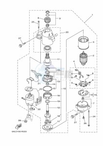 F225BETX drawing STARTER-MOTOR