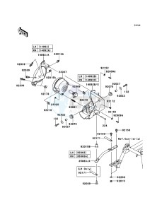 KVF750_4X4_EPS KVF750GCF EU GB drawing Headlight(s)