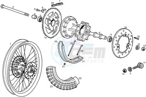 RCR 50 drawing Rear Wheel