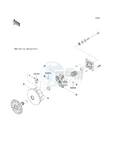 KAF 400 B [MULE 600] (B6F-B9F) B7F drawing OPTIONAL PARTS-- ENGINE- -