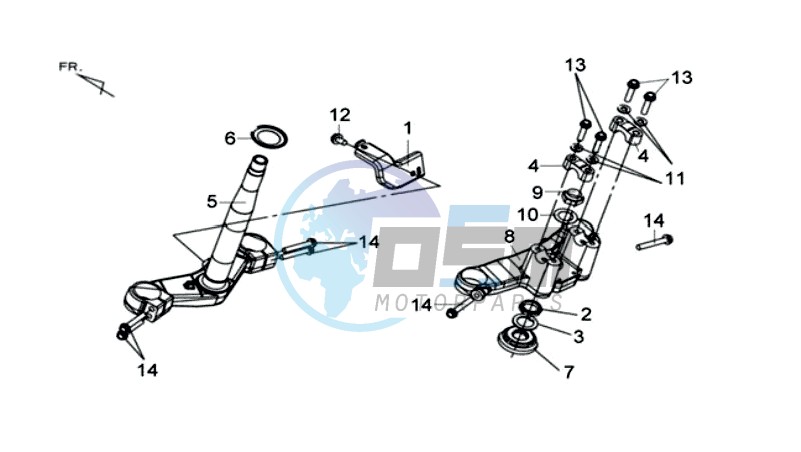 FRONT FORK /  STEERING BEARING