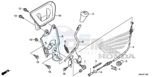 TRX420FM2G TRX420 ED drawing SELECT LEVER