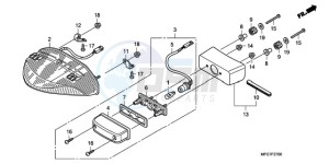 CB600FA9 UK - (E / ABS MKH) drawing TAILLIGHT