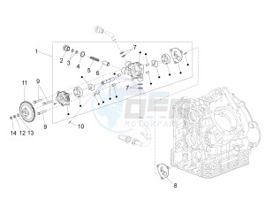 California 1400 Touring ABS 1380 drawing Oil pump