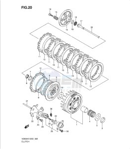 VZ800K9 drawing CLUTCH