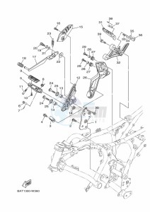 MT-07 MTN690 (BATD) drawing STAND & FOOTREST 2