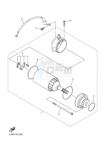 WR250F (1HC6 1HC7 1HC8) drawing STARTING MOTOR