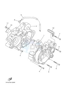 YZ85LW (1SNA 1SNC 1SPA 1SPC) drawing CRANKCASE