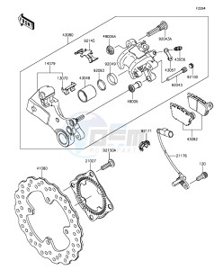 NINJA ZX-6R ZX636EGF FR GB XX (EU ME A(FRICA) drawing Rear Brake