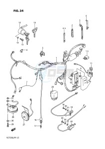 VS750GL (E1) INTRUDER drawing WIRING HARNESS