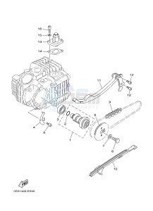 TT-R110E (B512 B513 B514 B514) drawing CAMSHAFT & CHAIN