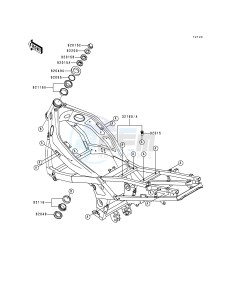 ZX 600 E [NINJA ZX-6] (E4-E6) [NINJA ZX-6] drawing FRAME