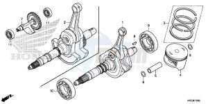 TRX420TM1E TRX420 Europe Direct - (ED) drawing CRANK SHAFT/PISTON