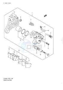 DL 650 V-STROM EU-UK drawing REAR CALIPER