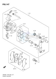 AN400 (E03) Burgman drawing FRONT CALIPER