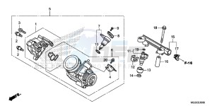 NC700SC drawing THROTTLE BODY