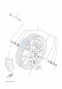 MT-125 MTN125-A (B6G3) drawing FRONT WHEEL