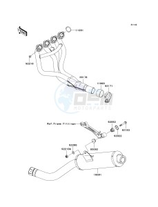 ZR 750 K [Z750S] (K6F) K6F drawing MUFFLER-- S- -