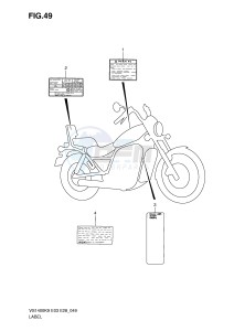 VS1400 (E3-E28) INTRUDER drawing WARNING LABEL