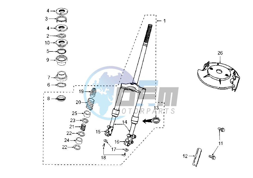 FRONT FORK OFF ROAD-SB