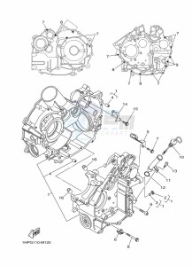 YFM700FWAD GRIZZLY 700 EPS (BLT5) drawing CRANKCASE