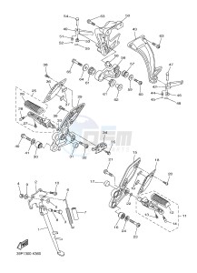 FZ8-N 800 FZ8 (NAKED) (39PS 39PU) drawing STAND & FOOTREST