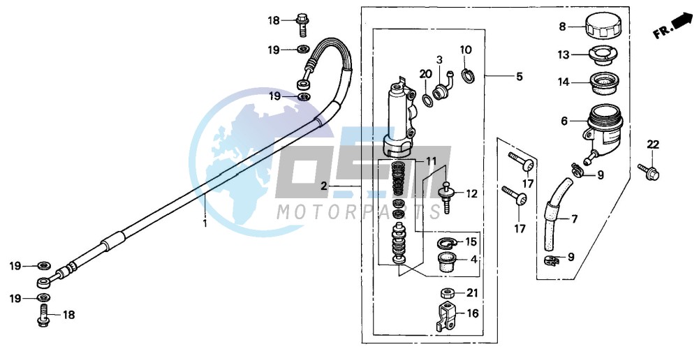 REAR BRAKE MASTER CYLINDER