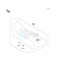 KLF 250 A [BAYOU 250] (A6F-A9F) A7F drawing SEAT