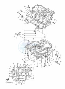 MT-10 MTN1000 (B67P) drawing CRANKCASE