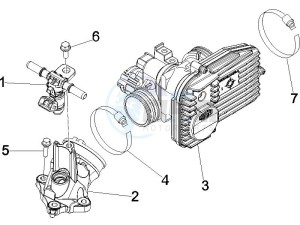 MP3 250 (USA) USA drawing Throttle body - Injector - Union pipe