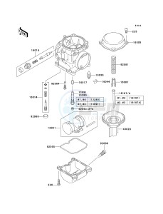 ZR 750 H [ZR-7S] (H1-H5 H5 CAN ONLY) drawing CARBURETOR PARTS